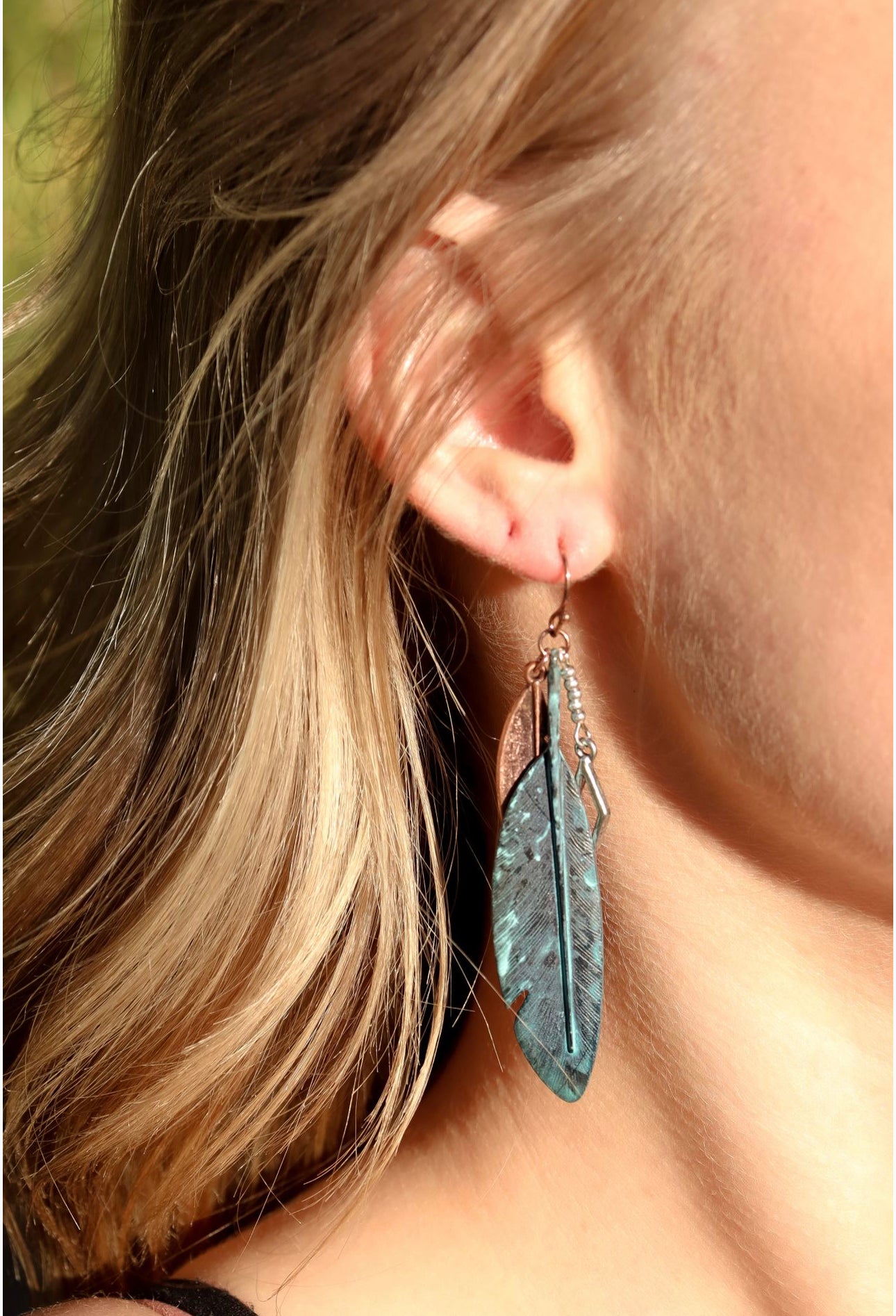 Feather Charm Earrings